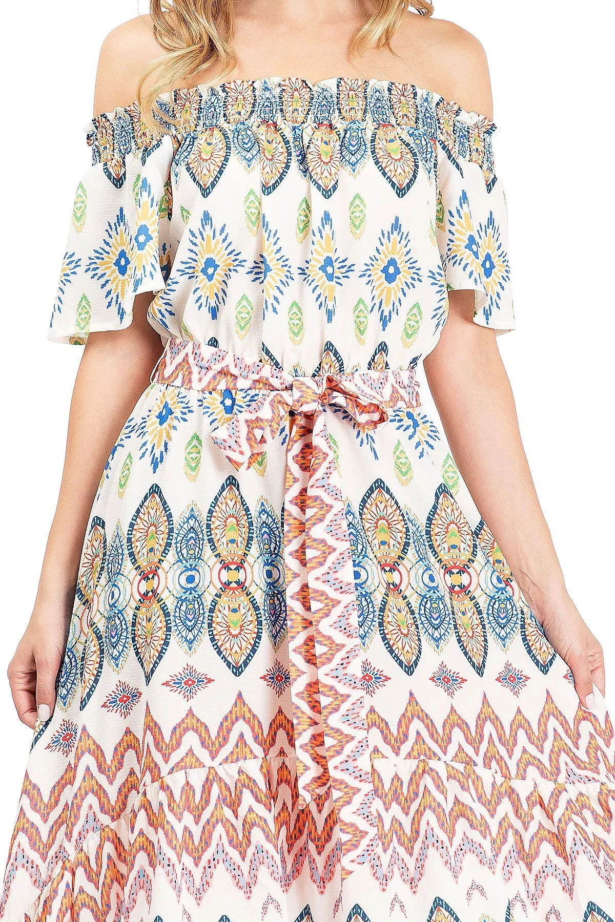 Rising Sun Hi-Lo Dress